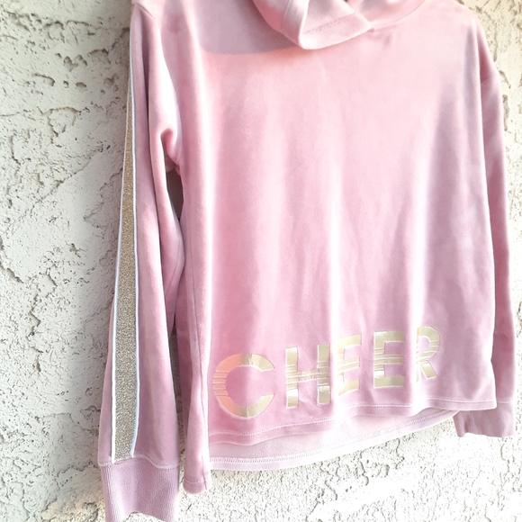 Justice Active Cheer Pink Crop Women Sweater 14/16 - Picture 2 of 7